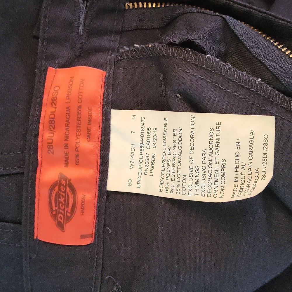 Dickies work pants. Lightly worn in technical high school. No stains.